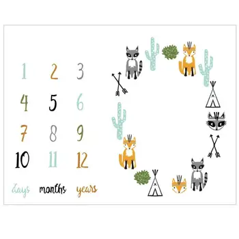 

Baby Letter Printed Swaddle Wrap Bathing Towels Soft Blanket Infant Bedding Newborn Background Blanket Photography Prop