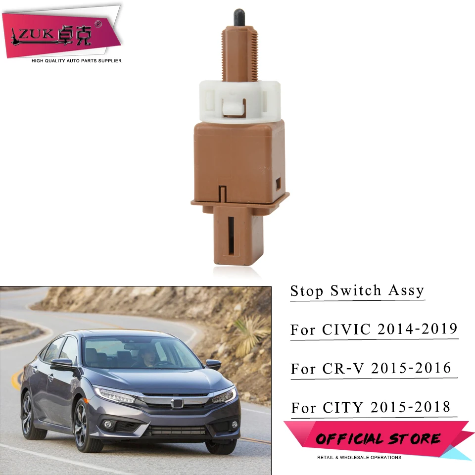 ZUK Stop Lamp Switch For Honda CIVIC 2014-2019 FB FC Brake Light CRV 2015-2016 RM City 2015-2018 GM6 36750-T2A-A01 | Автомобили и