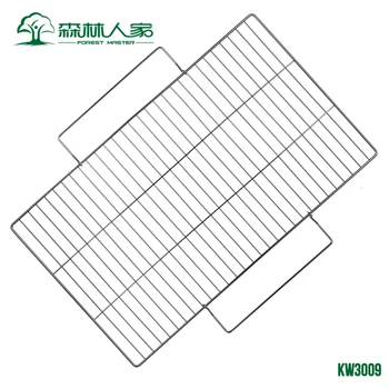 

Barbecue tool large size bold BBQ meshes net stainless steel roasting barbecue grill rack cooking baking holder gridiron