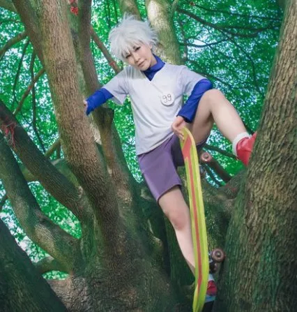 Костюм для косплея Hunter X Killua Zoldyck Мужской Женский Детский костюм на Хэллоуин