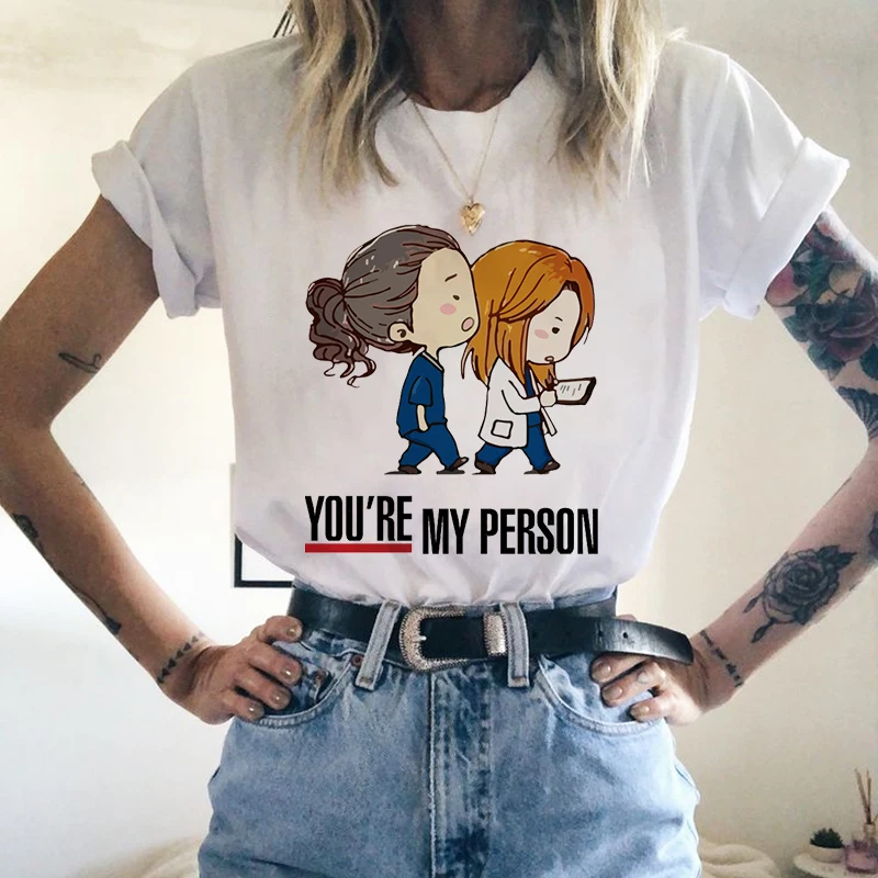 

Streetwear T Shirt You're My Person Funny T Shirts Hip Hop Clothes for Girls Women T-shirt Harajuku Tshirts Oversized T Shirts