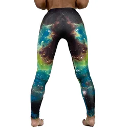 Qickitout 12% Spandex Fashion Cartoon Ice Cream God Horse Skull Digital Printed Legging Womens Star Stretch Pants