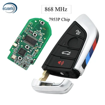 

3+1/4 Buttons Smart Remote Car Key Fob 868MHz 7953P Chip for BMW 1 2 3 4 5 6 7 Series X1 X3 F Chassis CAS4+ FEM 2011-2017