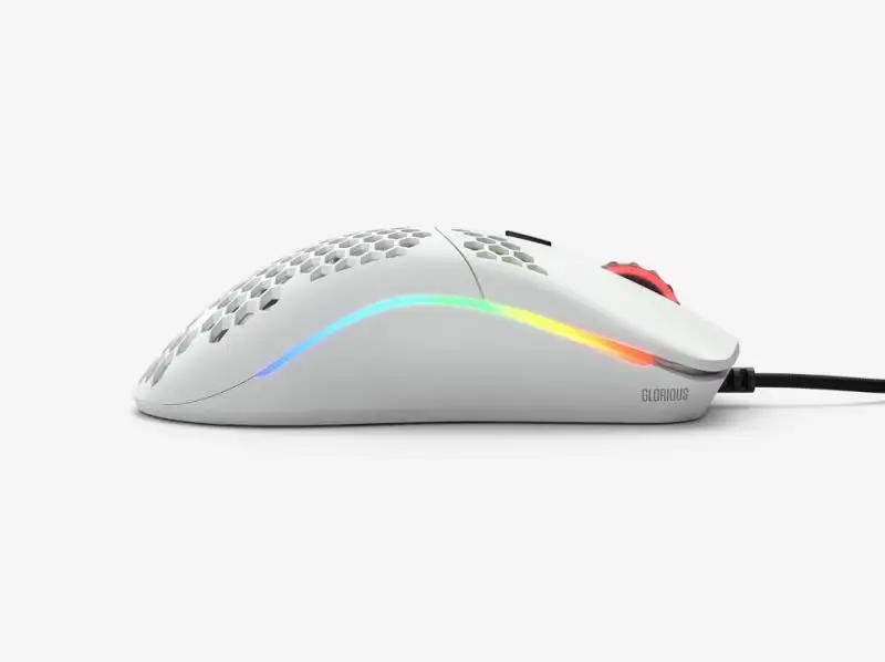 Мышь Glory Gaming Model O White mate (Branco Fosco) GO белый/белый глянцевый Brilhante) GWHITE|Мыши| |