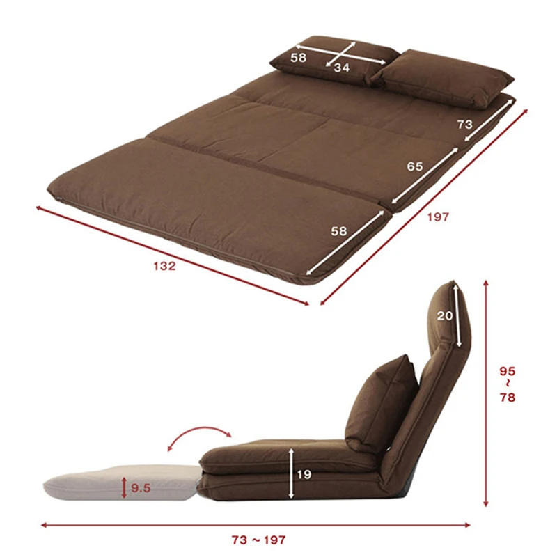 Многофункциональный диван кровать японский напольный татами футон Регулируемый