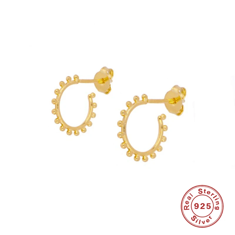 

Aide 925 Sterling Silver Charm Jewelry Personalized Woman Stud Earrings For Wedding Birthday Gift Cartilage Puncture Pendientes