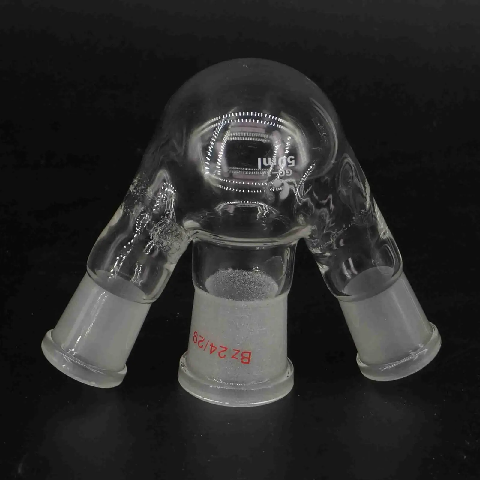 

50ml 24/29 Central 19/26 Branch Joint GG17 Glass 3 Necks Flask Round Bottom Labware