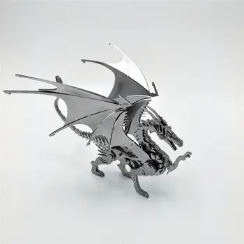 

Flying Dragon 3D Metal Stainless Steel Western Flying Dragon DIY Puzzle Model Creative Decoration