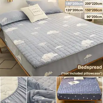 

Bed Covers Bedspread 30cm height Soft Breathable fitted sheet 180*200/200*220cm Clouds/Triangle Pattern 5 Sizes Polyfiber Fabric