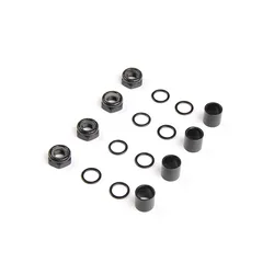 1 Set Lock Nut Sleeves Pad For Skating Skateboard Longboard Wheels Bridge Security Nuts Accessories 3 Colors Carbon Steel