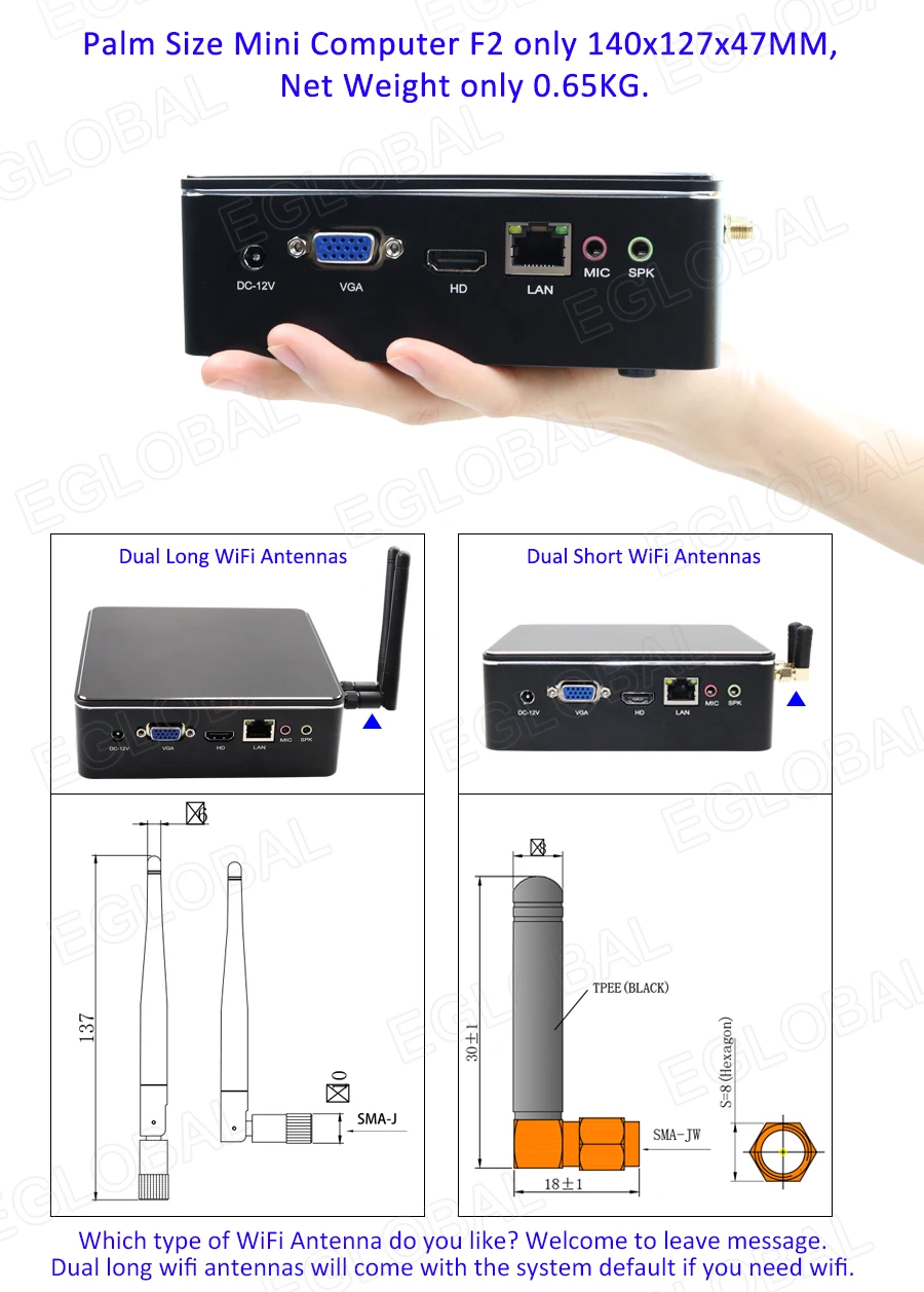 Мини ПК с вентилятором i3 i5 i7 DDR3L/DDR4 версия игровой компьютер HDMI VGA двойной дисплей Win7/8/10, Linux, дешевые porket ПК