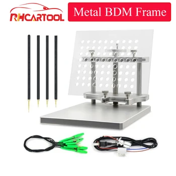 

New Full Set LED BDM Frame Metal Stainless Steel 2 IN 1 With BDM Probe 22pcs Adapters BDM FRAME For KTAG KESS FGTECH ECU Remap