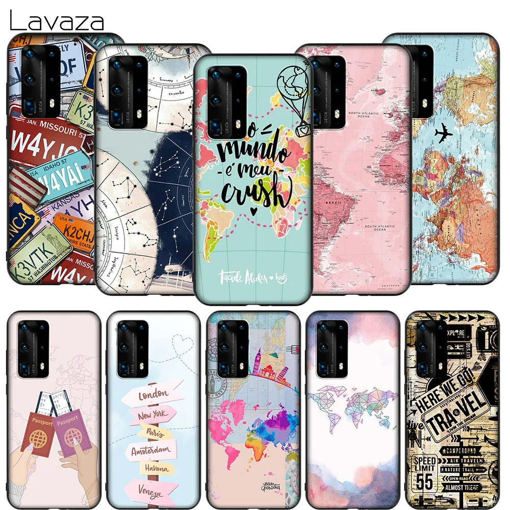 WEBBEDEPP Дорожная карта мира для Huawei Mate Nova 2 2i 3 3i 4 5T P9 Y6 Y7 10 20 30 Lite Pro Smart Prime | Мобильные