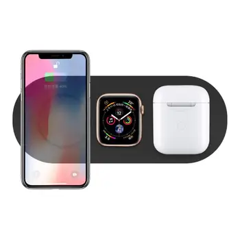 

2020 New 3 in 1 Ultra-thin Wireless Charger Fast Charging Pad for iPhone Airpods i-Watch