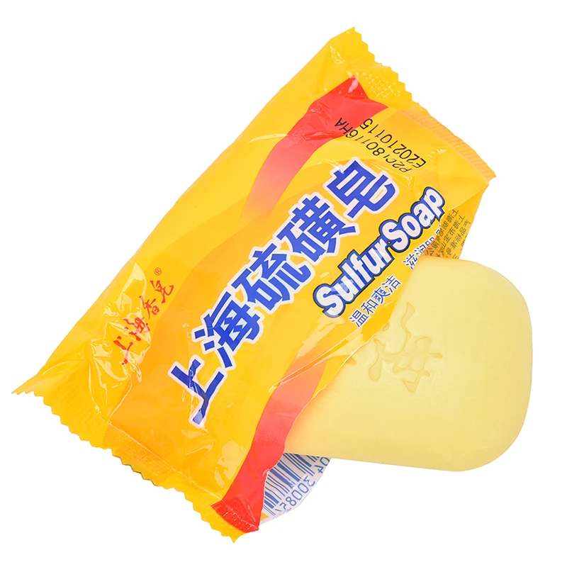 2018 Hot Shanghai sulfur soap oil-control acne treatment blackhead remover soap Whitening cleanser Chinese traditional Skin care