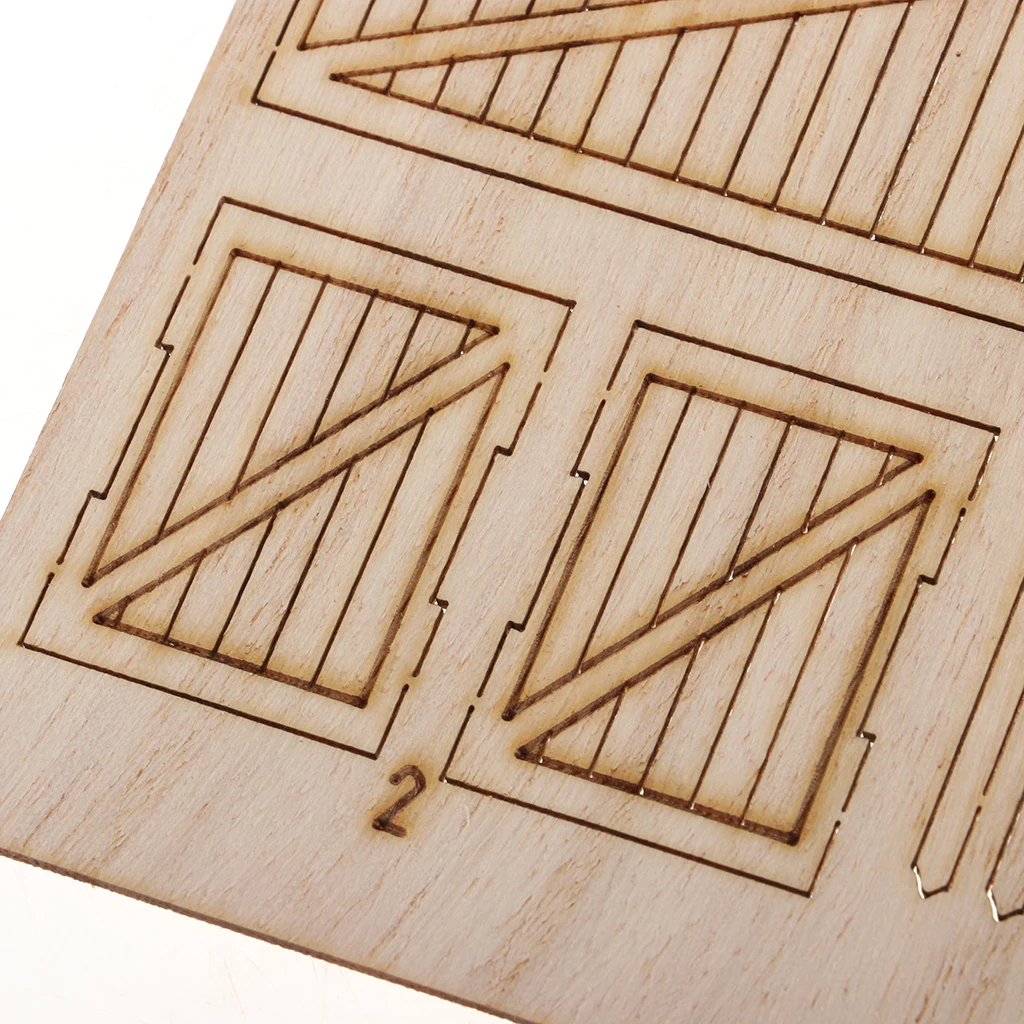 1:35 Scale Wooden Rectangular Box Model for DIY Kit Sand Table Armor Part