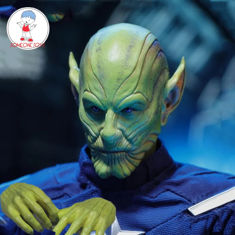 

1:6 Male Head Sculpt Skrull Talos Head Sculpt Model Toys for 12" Action Figure Body