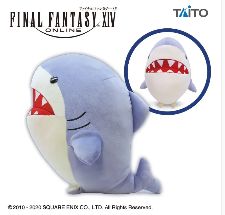30cm Anime Final Fantasy Xiv Ff14 Cute Shark Cartoon Plush Stuffed Throw  Pillow Doll Toy Cartoon Bed Sofa Cushion Student Gifts - Mascot - AliExpress