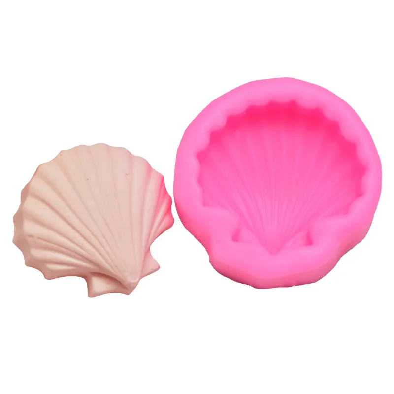 DIY Baking Tool Marine Organism Seashells Modeling Mousse Cake Decoration Fondant Biscuit Clay Silicone Mould