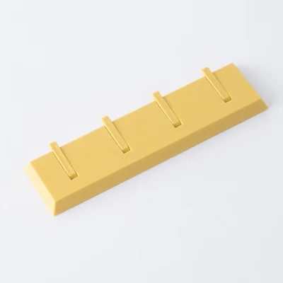 Yellow Nordic ABS настенная вешалка крючок для ключей стеллаж для хранения с крючком минималистский настенные Одежда Крючки для кухни и ванной комнаты инструмент для сумочки и шляпы для Полотенца - Цвет: Yellow