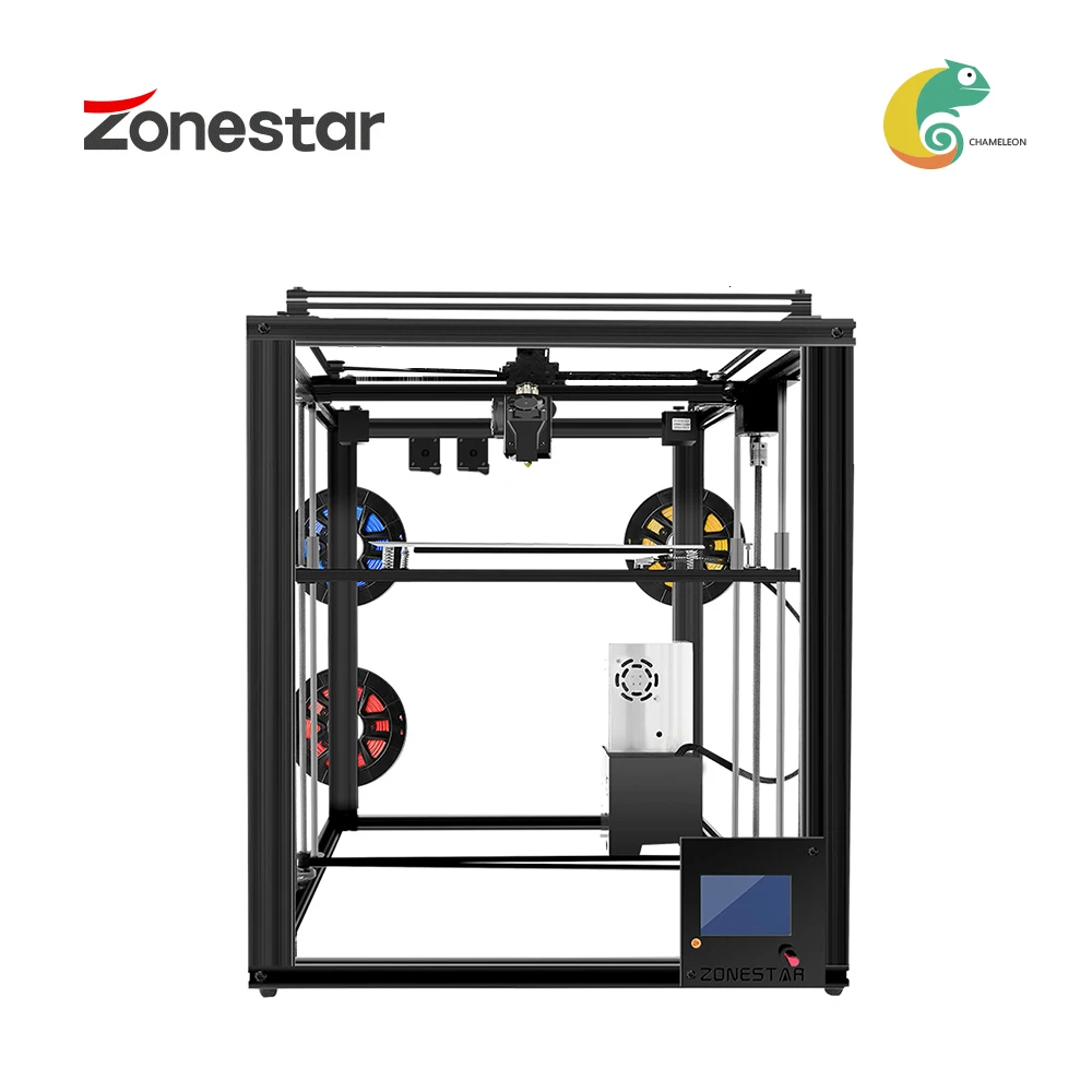 Большой титановый экструдер ZONESTAR автоматический смешанный цвет 3 в 1 стабильный
