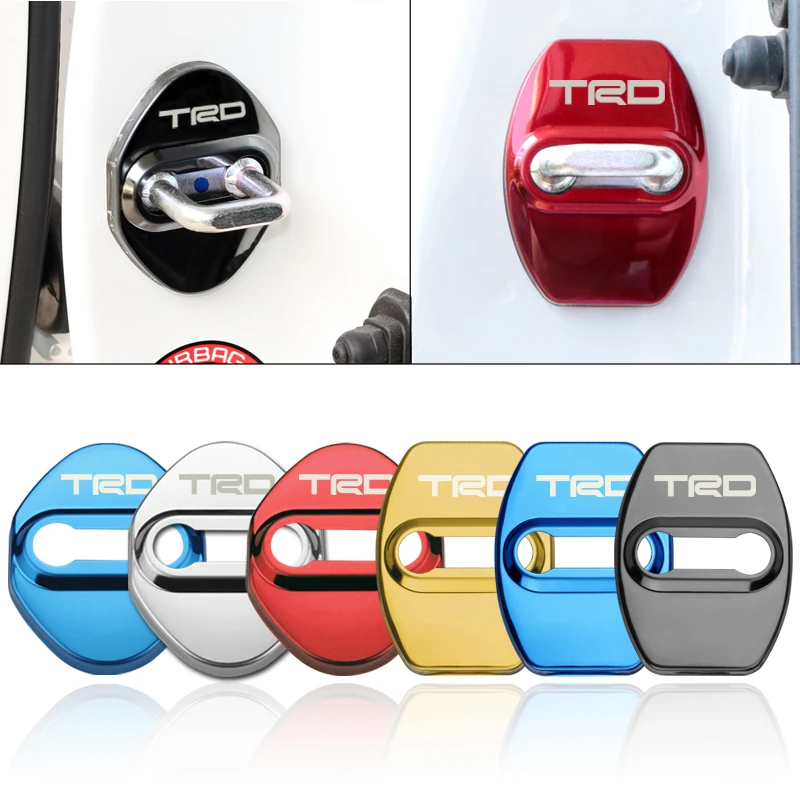 

Car Styling Car Door Lock Cover Case For Toyota TRD Estima Voxy Harrier Vellfire Prius Corolla Rav4 Camry Car-Styling