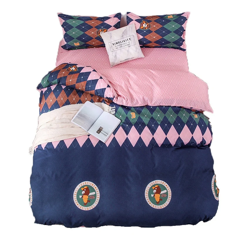 

Children's Cute Sheets Bedspread Pillowcase Bedding Set of 4 Quilt Cover 150 x 200cm Sheets 200 x 225cm Pillowcase 48 x 74cm