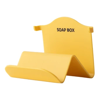 

Bathroom Wall-mounted Punch-free Soap Box Creative W-shaped Perfumed Soap Storage Rack Bath Ball Hook Shower Room Parts