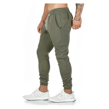 

2021NEW Xfh Joggers Sweatpants Men Casual Pants Solid Color Gyms Fitness Workout Sportswear Trousers Autumn Winter Male