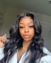 Mishell 30 32 34 extensiones de pelo ondulado malasio ondulado de 40 pulgadas con extensiones de cabello humano Frontal con cierre, extensión de cabello Remy