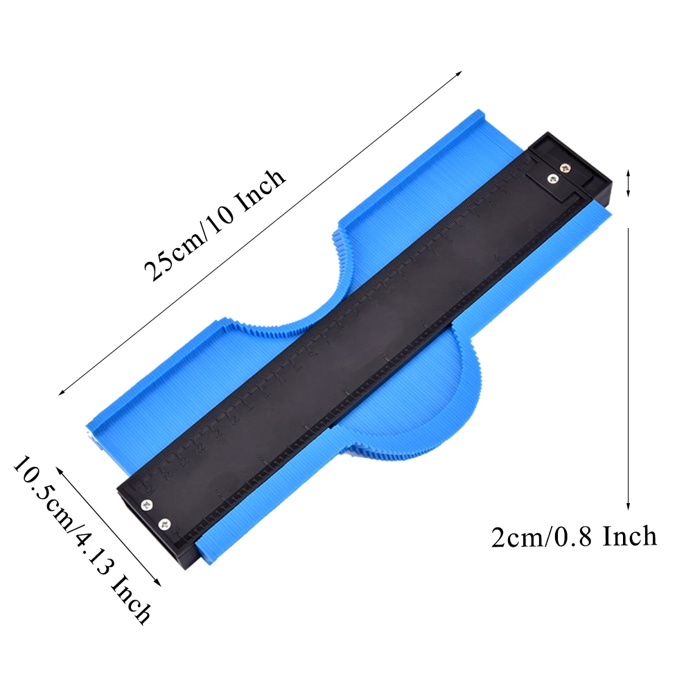 10 дюймов контурный прибор измерение линейка контурный дубликатор для неправильной формы измерение плитки ламината древесины маркировочный инструмент