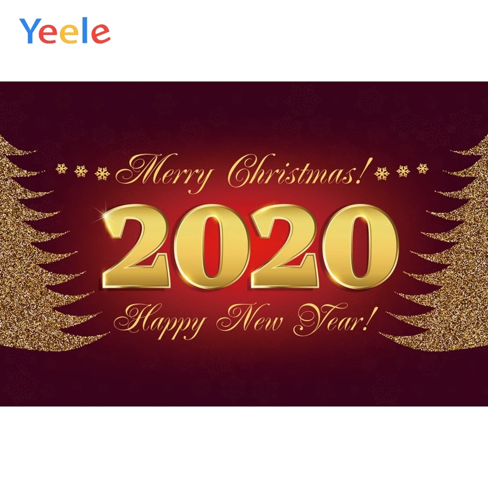 Yeele Happy 2020 новогодний фон Рождественская елка день рождения на заказ фотография