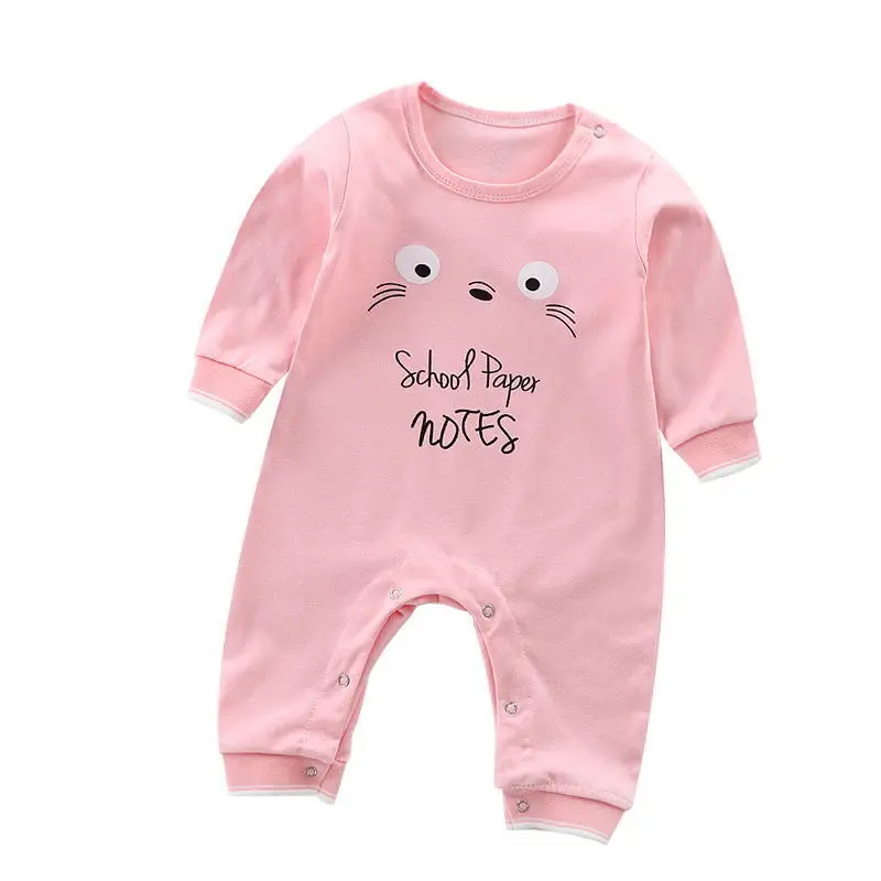 

ZWY895 Newborn Infant Baby Boys Girls Romper Cotton Knitted Ribbed Long Sleeve Solid Jumpsuit Toddler Clothes Outfits