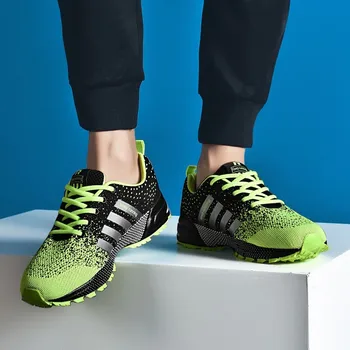 

Gradient Men Sport Sneakers Women Running Shoes Unisex Outdoor Athletic Shoes Breathable Mesh Trainer Footwear Plus Size 35-47