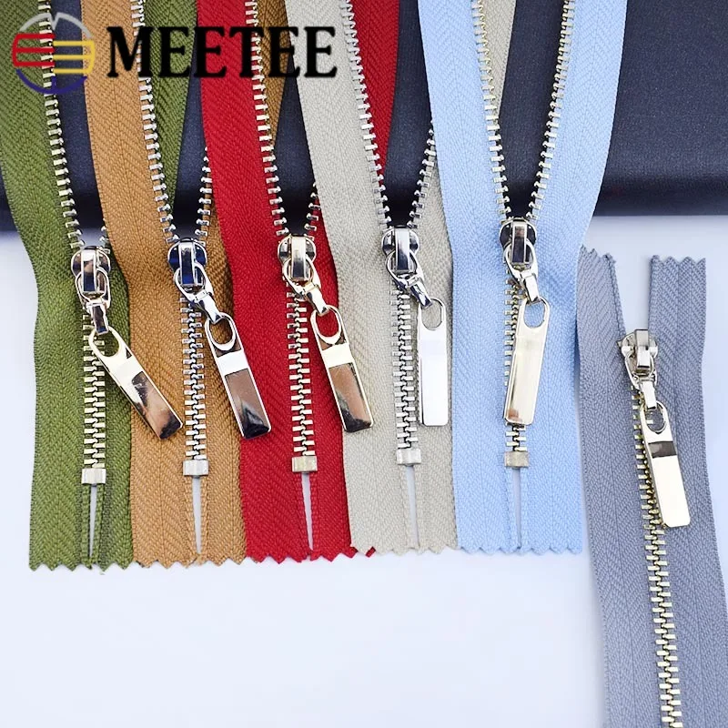 3 шт. Meetee #20 см металлическая молния медные зубья закрывающаяся одежда джинсы