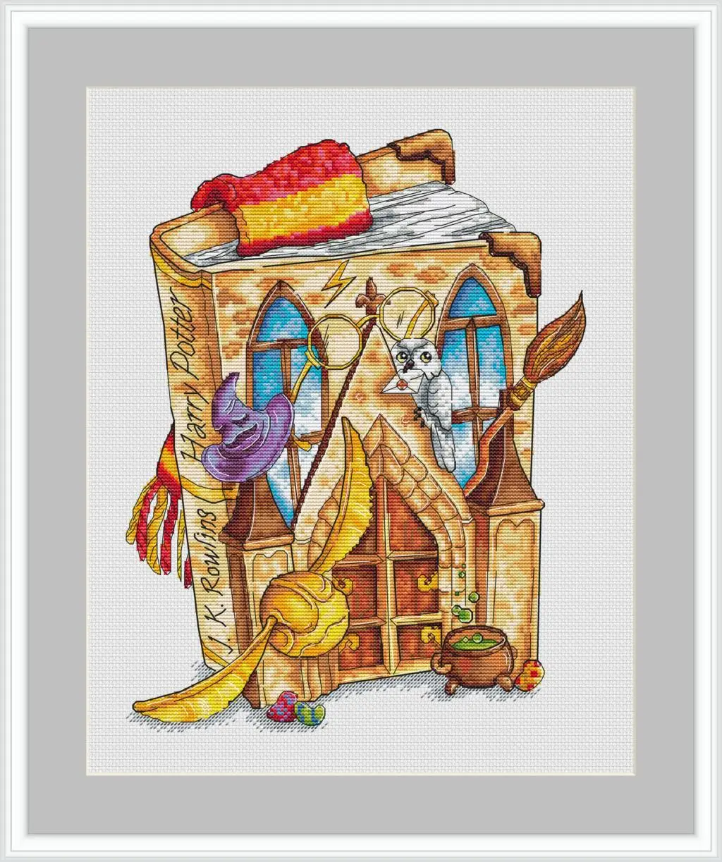 

Mouse avatar Counted Cross Stitch Kit Cross stitch RS cotton with cross stitch Magic Book