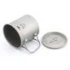 Keith Titanium Cup Titanium Water Mugs Camping Cups Ultralight Travel Mug With Folding Handle Titanium Lid Drinkware 300ml-900ml 4