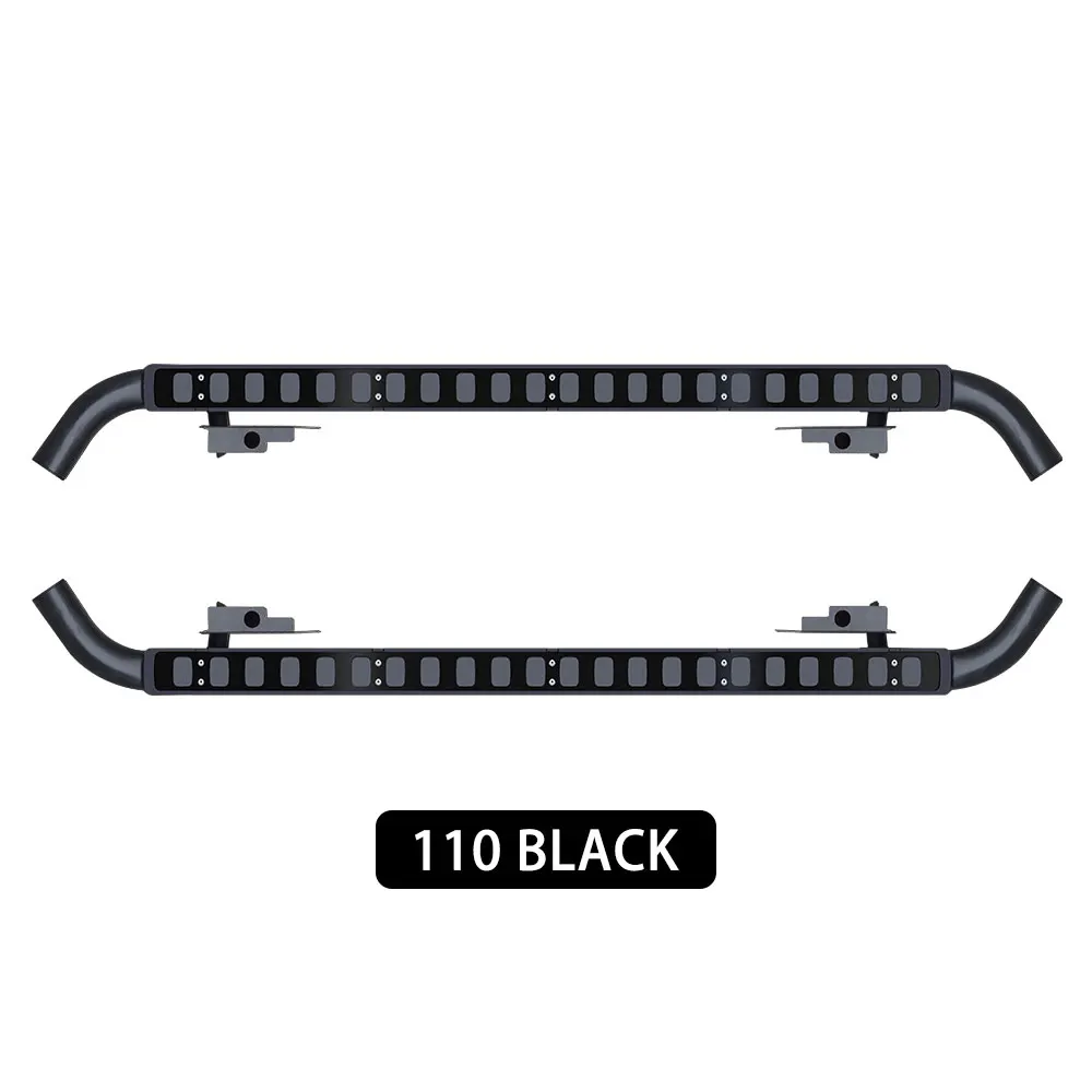 

Fits for land rover defend 110 2Pcs left right running board side steps nerf bar car pedal side stairs car accessories