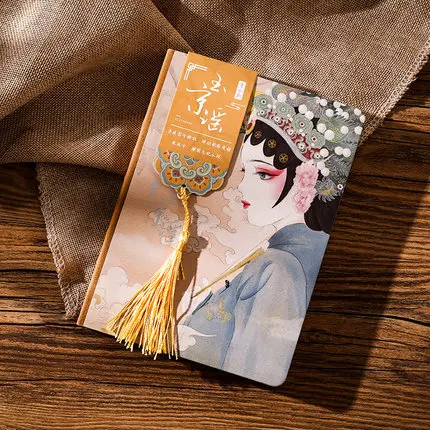B 1 шт. в китайском стиле YuJingYao серии ручная книга креативная Ретро опера стиль ветер Пекинская опера Facebook ноутбук - Цвет: B