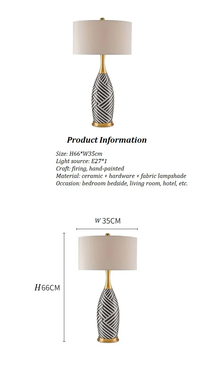 LukLoy светодиодный Современный минималистичный керамический Настольный светильник для спальни гостиная лампа для прикроватной тумбы американская креативная декоративная лампа
