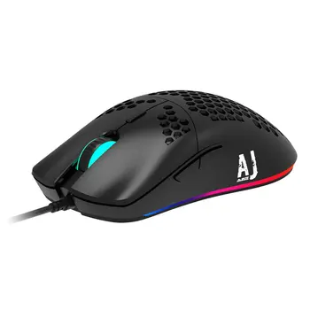 

Ajazz AJ390 New Lightweight Wired Mouse Hollow-out Gaming Mouce Mice 6 DPI Adjustable 7Key