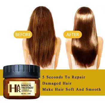 

Woman Long Hair Deep Repair Moisturizing Magic Hair Mask Anti-dry Damage Frizzy Hair Treatment Smooth Conditioners TSLM1