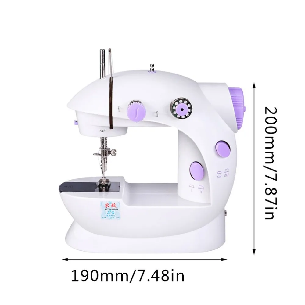 Мини электрическая швейная машина домашняя многофункциональная микро швейная машина ручная Машина Регулировка ручная швейная машина