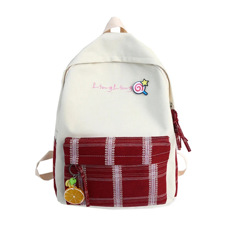 

Girls Heart Cute Sisters Bag Korean Junior High School Students 2019 New Sen Series Simple Japanese Backpack