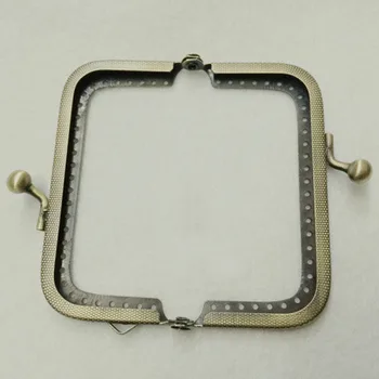 

8.5cm Arch Hardware Bag Accessories Sewing Bronze Embossed Vintage Metal Kiss Clasp Durable DIY Purse Frame