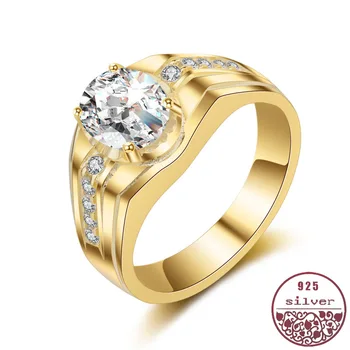 

Simple atmosphere men's ring egg-shaped stone carat diamond ring fashion luxury diamond local tyrants men's ring