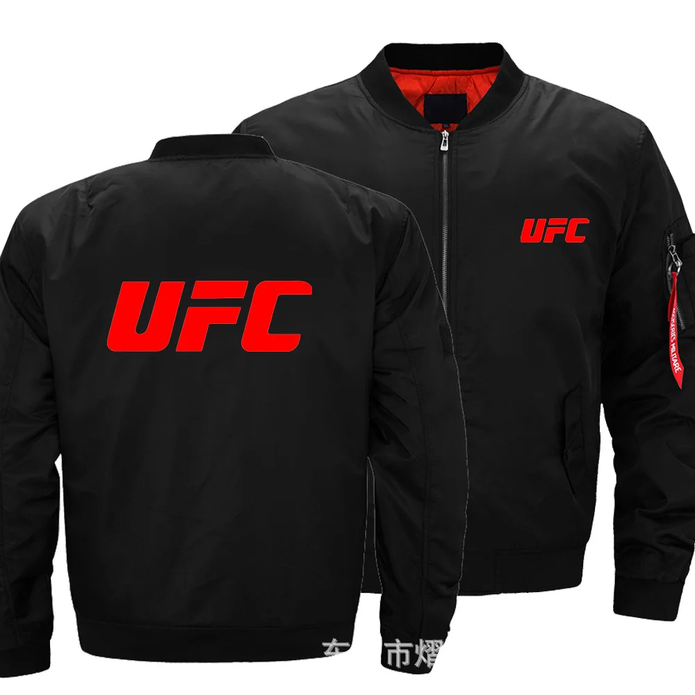 

2019 Spring Autumn for UFC Design Men Flight Jacket Printing Thin Zipper Coat Bomber Jacket Unisex Outerwear E