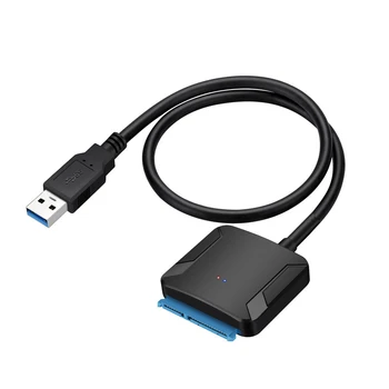 

Hot selling portable home SATA to USB 3.0 2.5 / 3.5 HDD hard drive SSD adapter cable converter transfer speed 500 (MB/S)