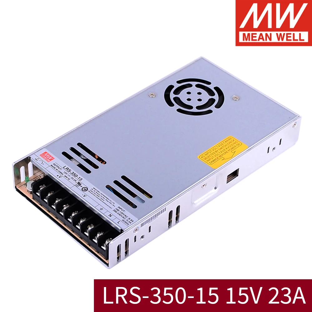 Meanwell LRS-350-15 выключатель питания серии LRS 350 Вт 15 в один выход средняя мощность питания 15 в DC 350 Вт светодиодный драйвер