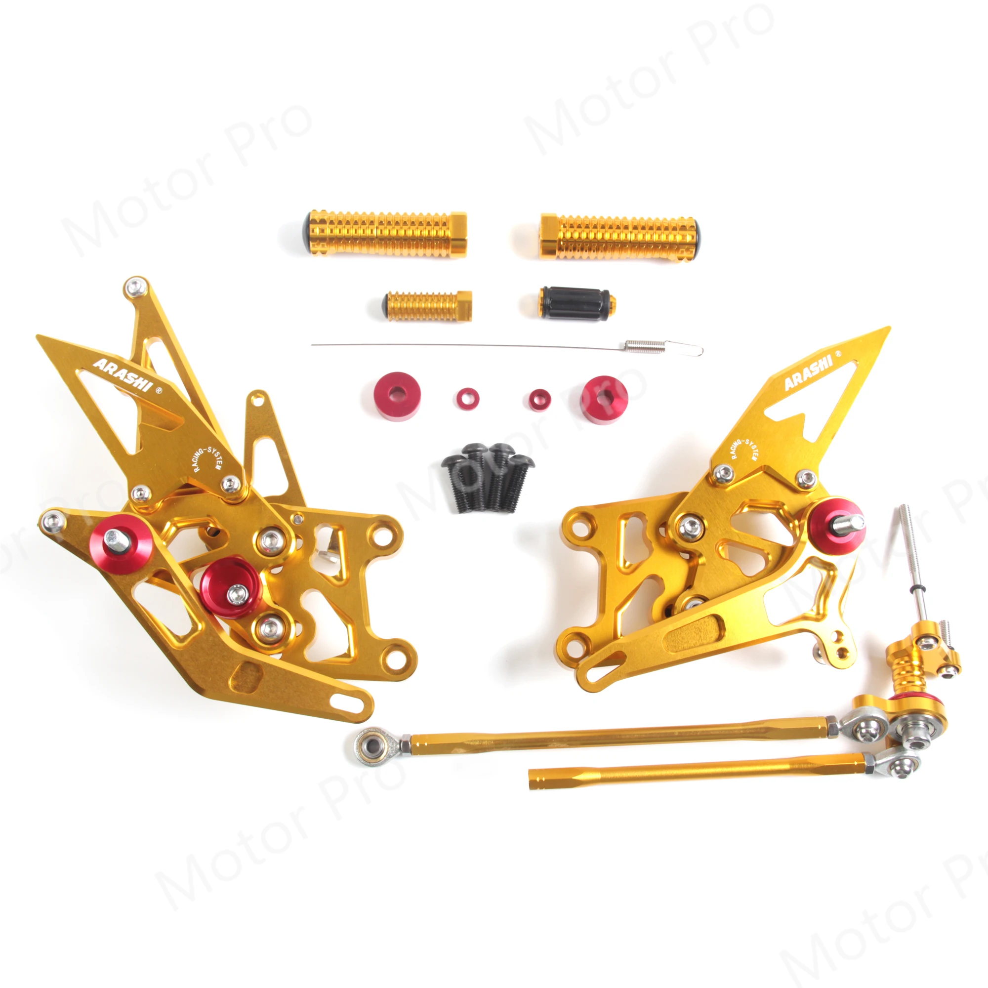 Регулируемые подножки для Honda CBR600RR 2009- аксессуары для мотоциклов подножки Rearsets CBR 600 RR CBR600 600RR 600CC золото